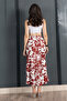 Patterned Satin Fabric Skirt 6718 - 4