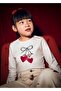 Winter Girls' Long Sleeve Buckle Tshirt - Cream