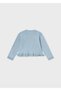 Summer-Seasonal Baby Girl Knitted Cardigan - Blue - 2