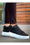 Le10 Lace-Up Men's High Sole Black Sports Boots - 2
