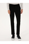 Black Slim Fit Canvas Trousers with Elastic Waistband 50309926-Vr046 - 2