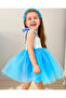 Blue strappy tutu baby dress - 2