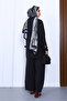 Black Zippered Modal Tunic Pants Set - 3