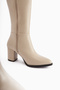 Deniza Beige Heeled Women's Boots - 3