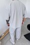 Gray Slim Fit Oversize T-Shirt - 5