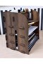 Wooden Desktop Shelf Organizer Pen Holder Napkin Holder - 2