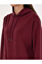 Vişne Oversize Modal Blend Hooded Sweatshirt 50309057-Vr223 - 7