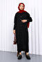 Black Cold Yarn Buttoned Knitwear Cardigan - 2