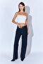Women's Rins Wash Five-Pocket Palazzo Jean Pants - 2