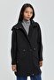 Pocket Detailed Portable Hooded Cap Black