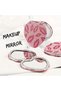 Heart Shaped Set of 12 Pocket Mirrors & Portable Beauty Mirror in Makeup Bag Cute Gift - 3