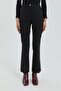 Flare Leg Trousers Black - 2