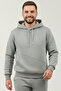 Hoodies Crossed Kangaroo Pocket 3 Thread Puff Soft (Fleece Inside) K Hooded Sweatshirt - Oversize