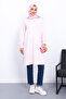Pink Modal Tunic with Slits on the Sides