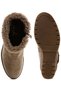 Women Faux Fur Harness Boots in Taupe - 4