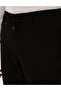Black Slim Fit Canvas Trousers with Elastic Waistband 50309926-Vr046 - 5