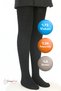 Girls' School Daily Comfortable Black and White Pantyhose - Viscose Fabric Children's Pantyhose - Size 6 - 3