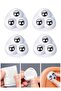 4 Pcs 3 Ball Bearing Goods Sliding Device with Rotating Wheels Goods Transport Device Stainless Steel - 5