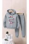 Children's Boys/Girls Robot Printed Top and Bottom Tracksuit Set - 2