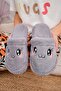 Fluffy Silent Sole Rabbit Figured Flat Slippers Women's House Slippers - 2