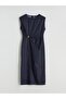 Lcw Vision Metal Applique Gathered Jean Dress - 5
