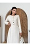 White Button Tweed Dress - 2