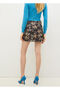 Women's Patterned Mini Stylish Use Brown Skirt Wf2525T3242-R9419 - 4