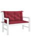 Garden Bench Cushion Wine Red 150x(50+50)x7cm Oxford Fabric - 2