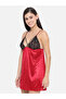 Lace Insert V Neck Strappy Babydoll - 5