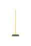 Hard Broom 8056 Yellow – Durable 39" Handle, 12" Brush Head