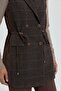 Double-Breasted Plaid Vest Brown - 2