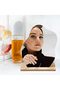مرآة زينة - مرآة طاولة بدون إطار على شكل سحابة من الأكريليك مع حامل خشبي - 8