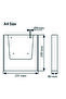A4 (21X30) Wall Mounted Pocket Acrylic Document Rack Brochure Holder Foil Holder Set of 5 - 6