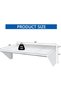 HARDURA Restaurant Equipment Stainless Steel Shelf 18" x 36", 340lb Commercial Shelves Wall Mount Me - 3