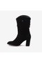 Genuine Leather Suede Women's Boots 25-100670K - 2