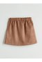 Elastic Waist Suede Girls' Skirt (W5) - 5