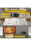 Amhuui Commercial Food Warmer with Lid, 850W Electric Steam Table 15cm/6inch Deep, 4-Pan Professiona - 3