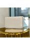 Women's Shoulder and Hand Bag with Pearl Detail and Chain Strap