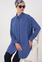 Women's Long Shirt Tunic 5945 - D. Indigo