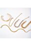 Minimal Gold Color Bracelet Set 5-Piece Bracelet Combination 0325 - 4