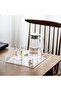 Set of 2 Clear Acrylic Serving Trays with Handles 38.6x27.9x5.1 cm Rectangular - 4