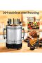 Electric Rotating BBQ Grill, 304 Stainless Steel, 8 Skewers, Vertical Kebab Maker - 4