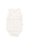 Baby Girl White Report-Colored Tulip Printed Suspender Bodysuit