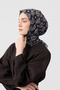وشاح قطني ميداليون أسود