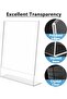 Acrylic Sign Holders A4 Size by - Vertical Display with Slanted Back - 8