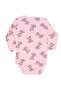 Baby Girl Pink Dalmatian Long Sleeve Bodysuit - 3