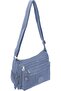 Slim City Cross Bag, Water-Resistant Oxford, Multi-Zip Front, Adjustable Strap - - 3