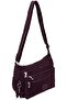 Slim City Cross Bag, Water-Resistant Oxford, Multi-Zip Front, Adjustable Strap - - 4