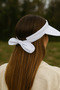White Women's Adjustable Sun Visor Hat for Sports, Golf, and Tennis - 6