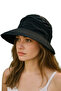 Black Women's Adjustable Sun Visor Hat for Sports, Golf, and Tennis - 5
